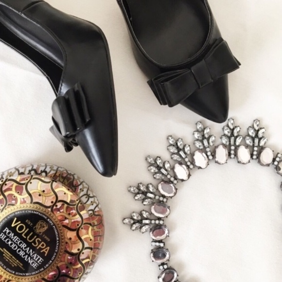Ann Taylor Shoes - Ann Taylor | Black Bow Heels